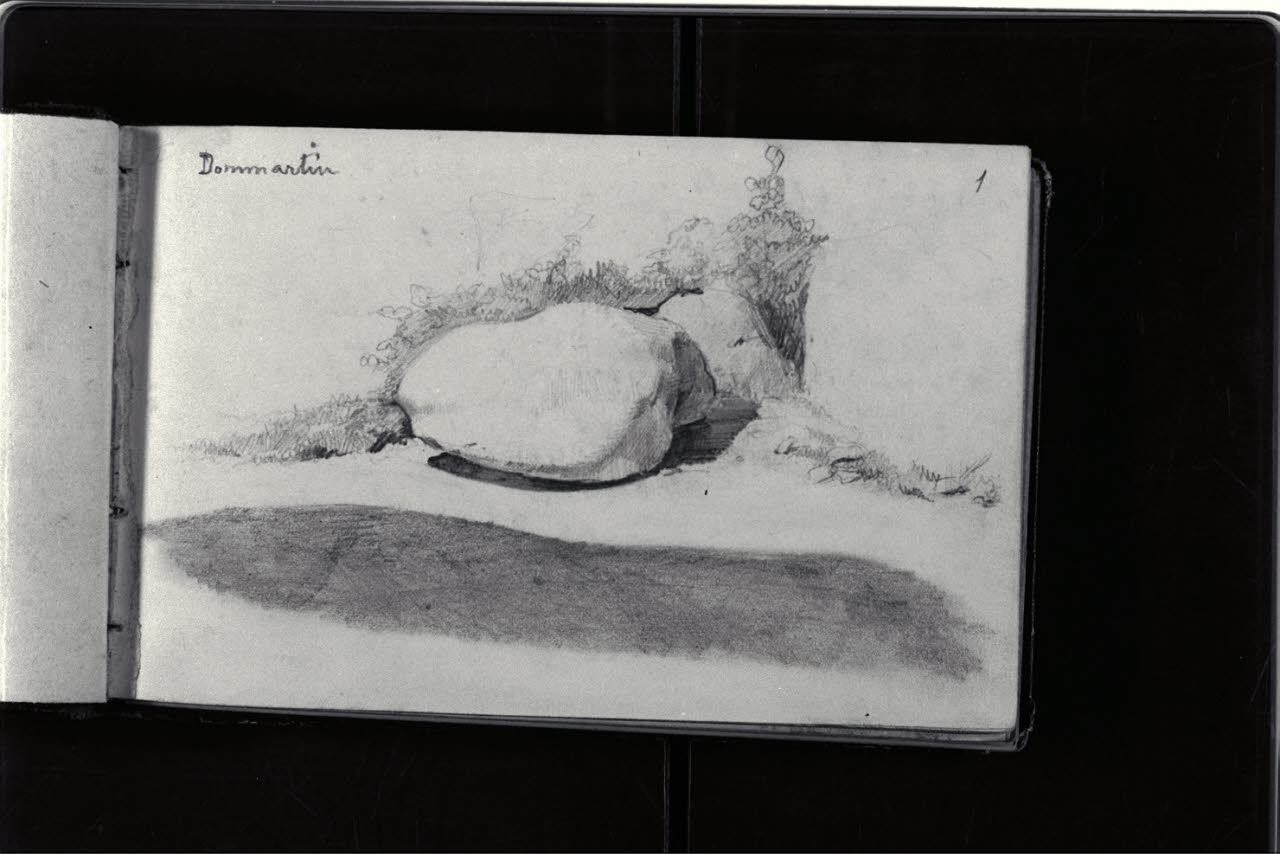 Massi a Dommartin (disegno) di Durini, Antonio (ultimo quarto sec. XIX)