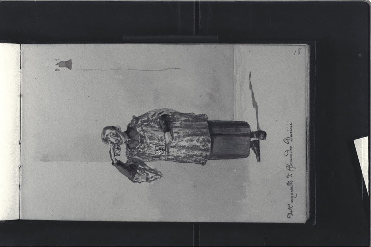 Giovane sacerdote dall'acquerello di Alessandro Durini (disegno) di Durini, Antonio (sec. XIX)