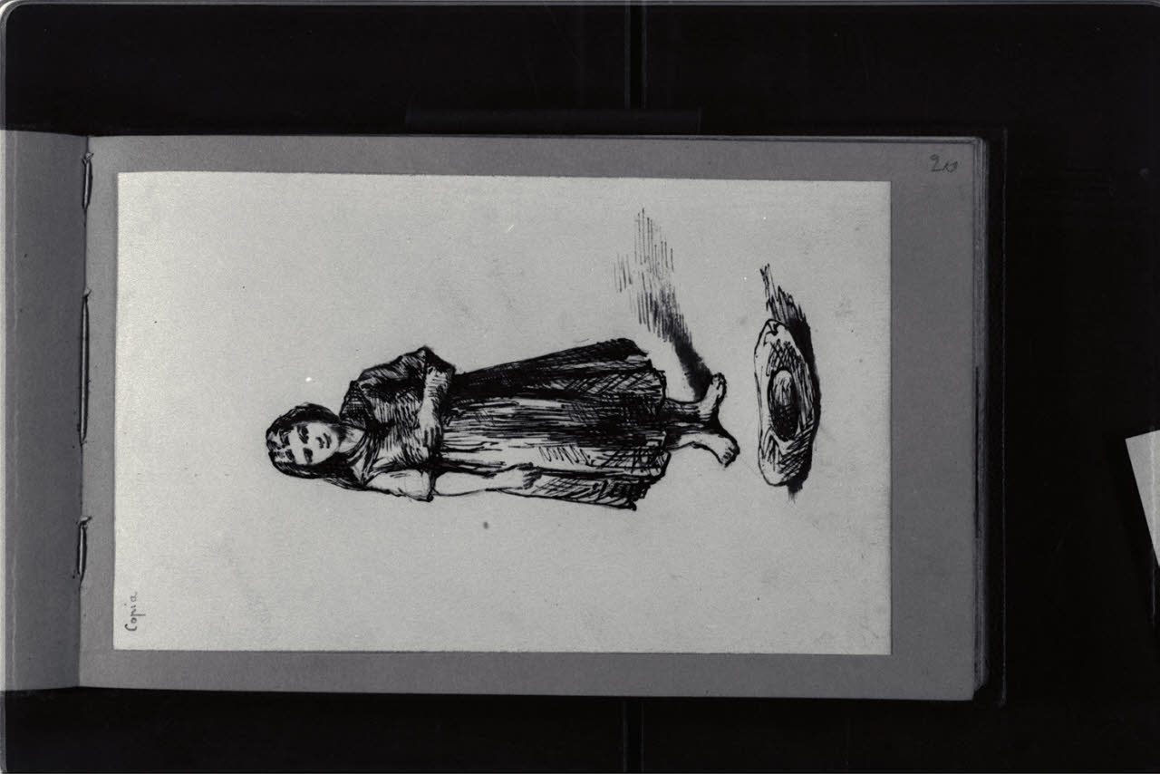 Questuante (disegno) di Durini, Antonio (sec. XIX)