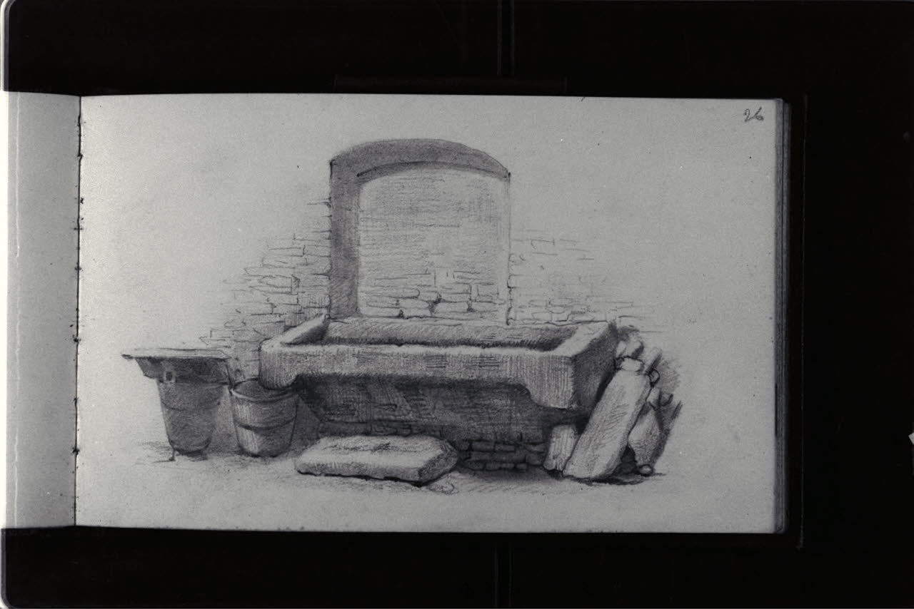 Lavatoio (disegno) di Durini, Antonio (sec. XIX)