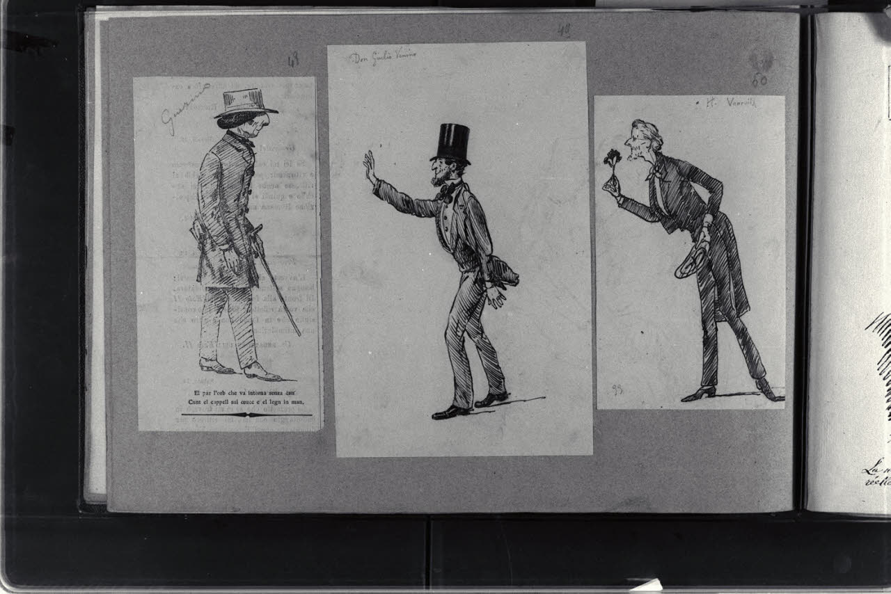 Vignetta tratta da giornale satirico Guerin Meschino (disegno) di Durini, Antonio (secc. XIX/ XX)