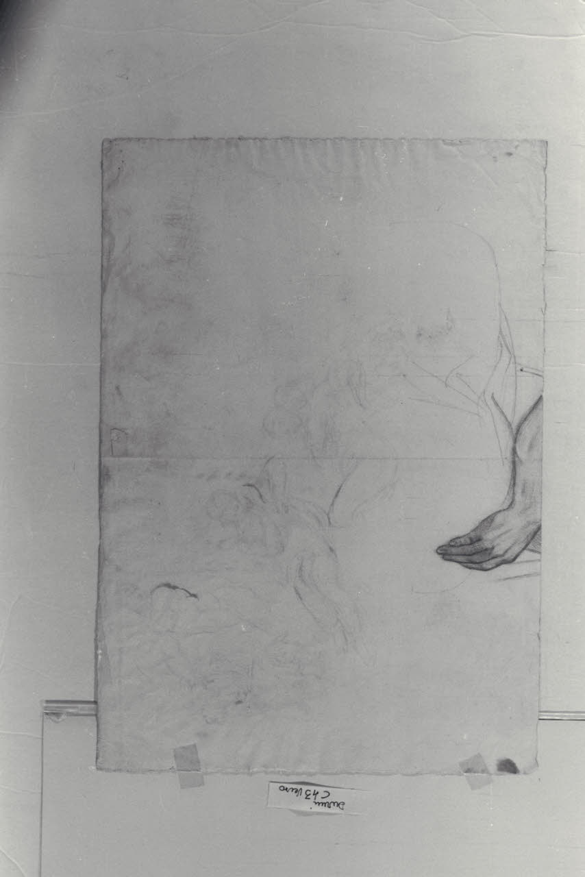 Studio di una mano (disegno) di Sabatelli, Luigi (secc. XVIII/ XIX)