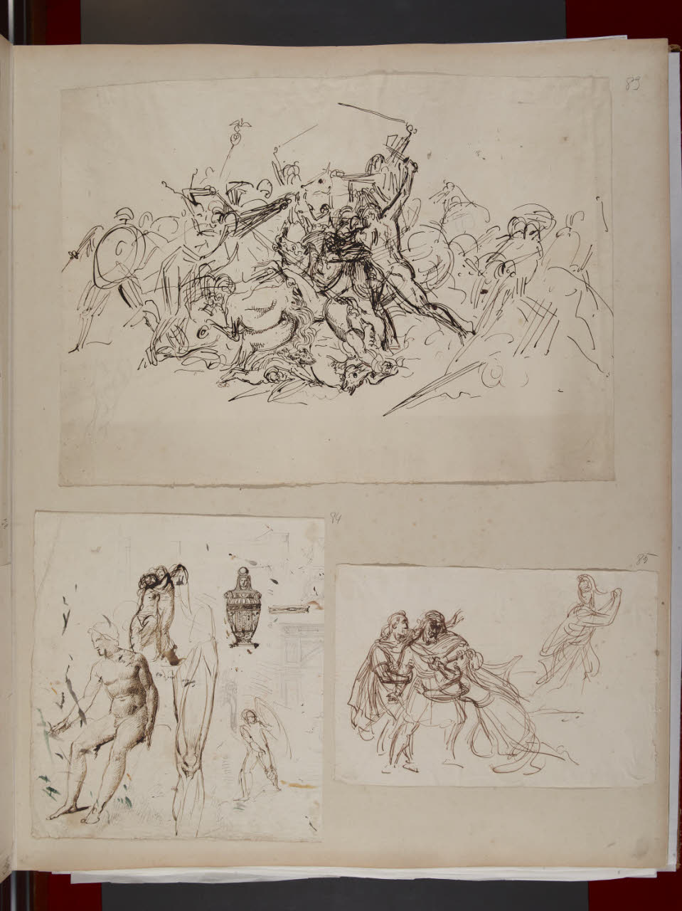 Radamisto e Zenobia (?) (disegno) di Sabatelli, Luigi (secc. XVIII/ XIX)