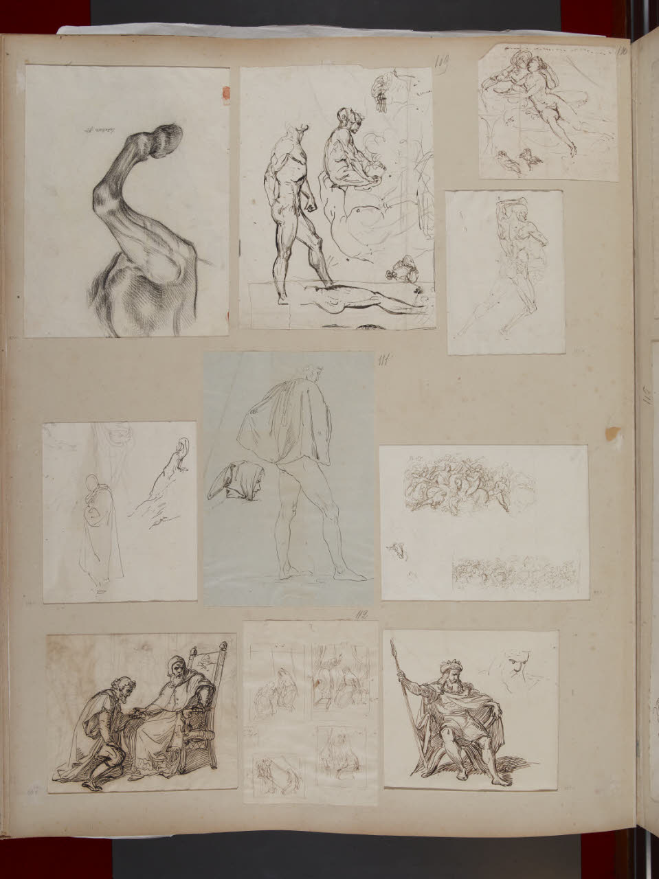 Studi per un'Annunciazione (disegno) di Sabatelli, Luigi (prima metà sec. XIX)