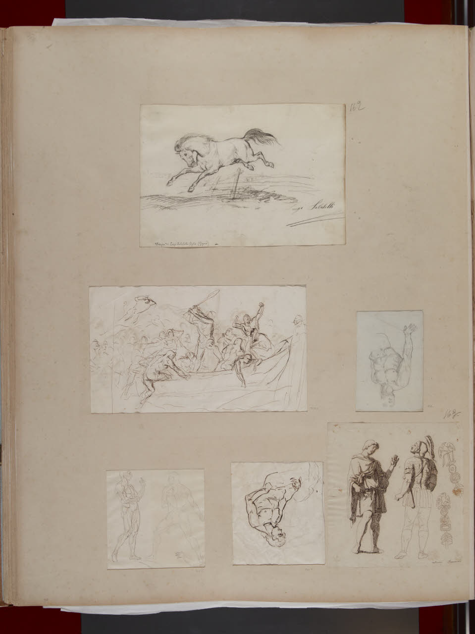 Nudo maschile seduto (disegno) di Sabatelli, Luigi (secc. XVIII/ XIX)