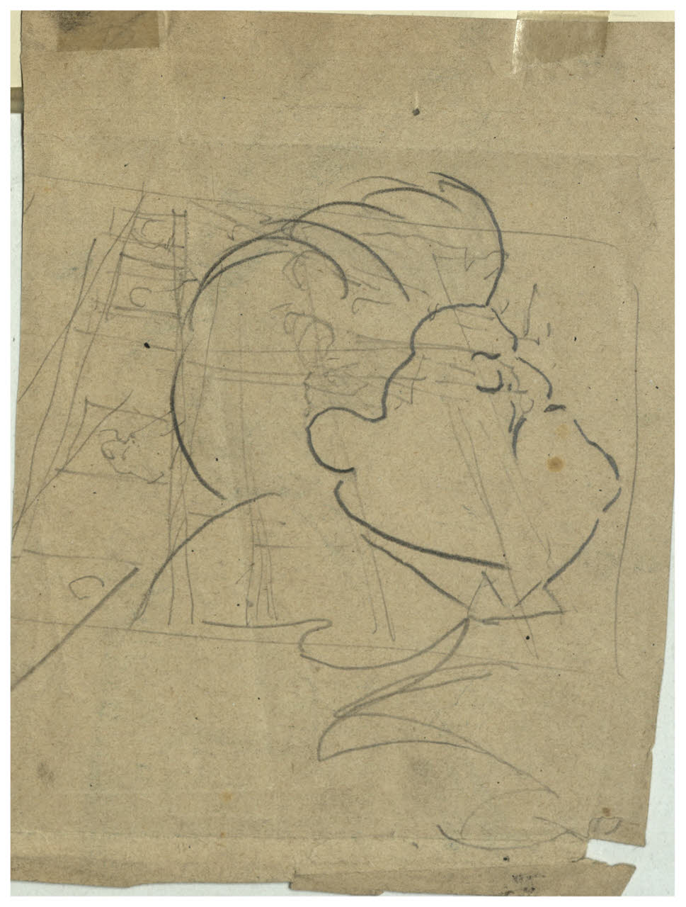 Caricatura dello scrittore Raffaello Barbiera, Caricatura dello scrittore Raffaello Barbiera (disegno) di Cagnoni, Amero (secc. XIX/ XX)