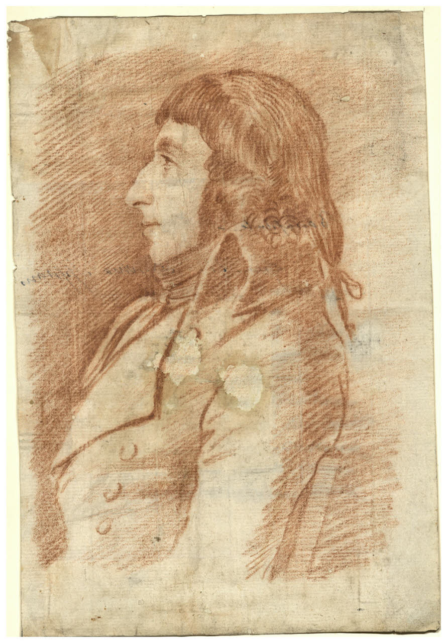 Ritratto d'uomo di profilo (Napoleone?), ritratto d'uomo di profilo (disegno) di Appiani, Andrea (fine sec. XVIII)