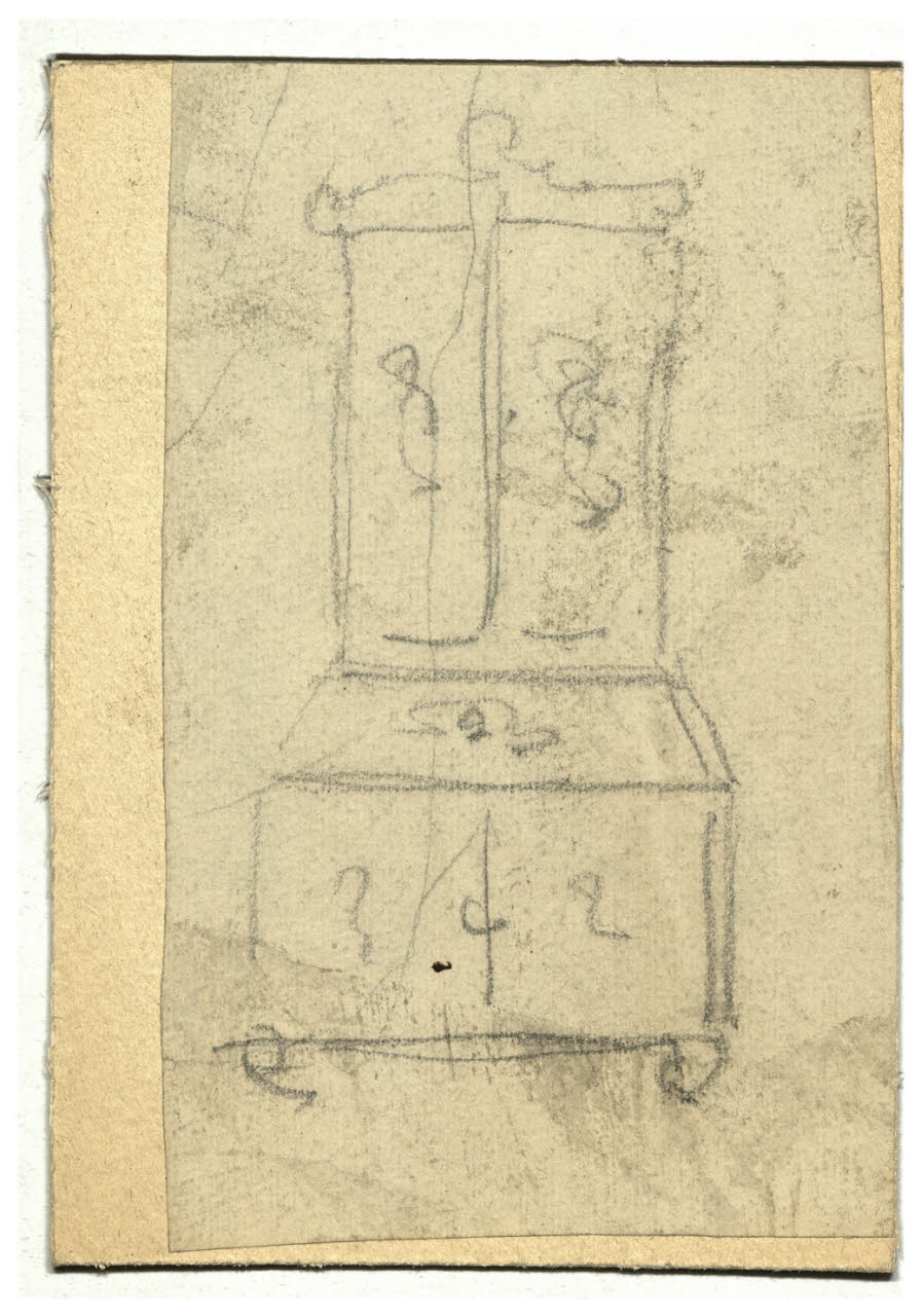 Schizzo d'armadio, Schizzo d'armadio (disegno) di Cagnoni, Amero (secc. XIX/ XX)