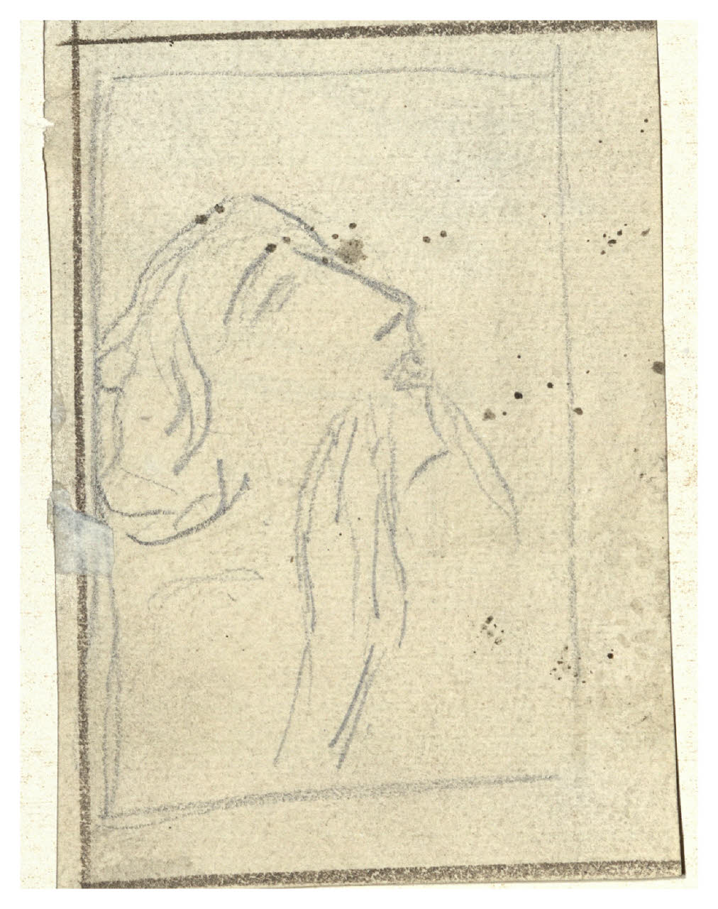 Figura femminile, Figura femminile (disegno) di Cagnoni, Amero (secc. XIX/ XX)