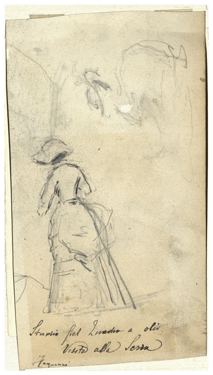 Figurina, Figurina (disegno) di Cagnoni, Amero (secc. XIX/ XX)