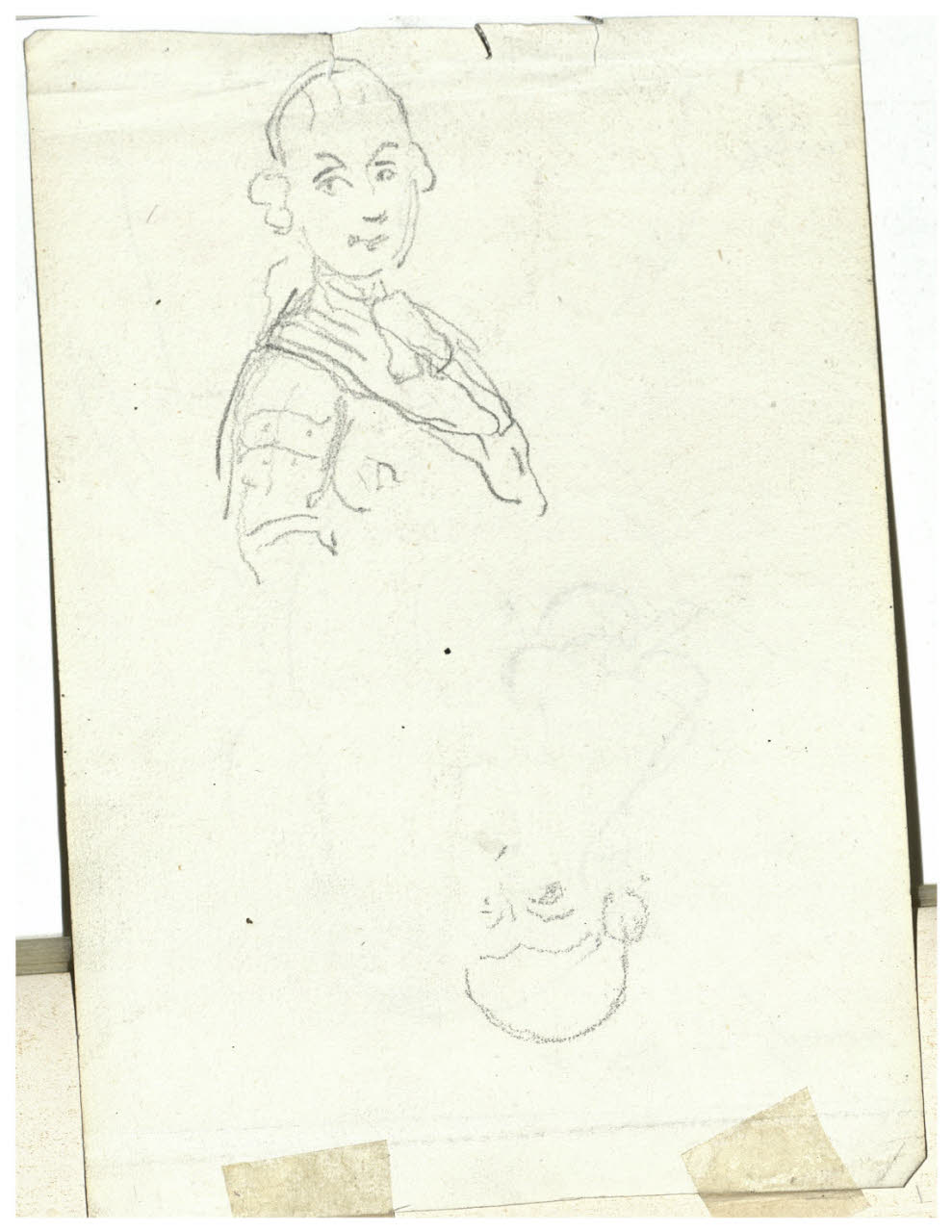 Studi di gentiluomo, Studi di gentiluomo (disegno) di Cagnoni, Amero (secc. XIX/ XX)