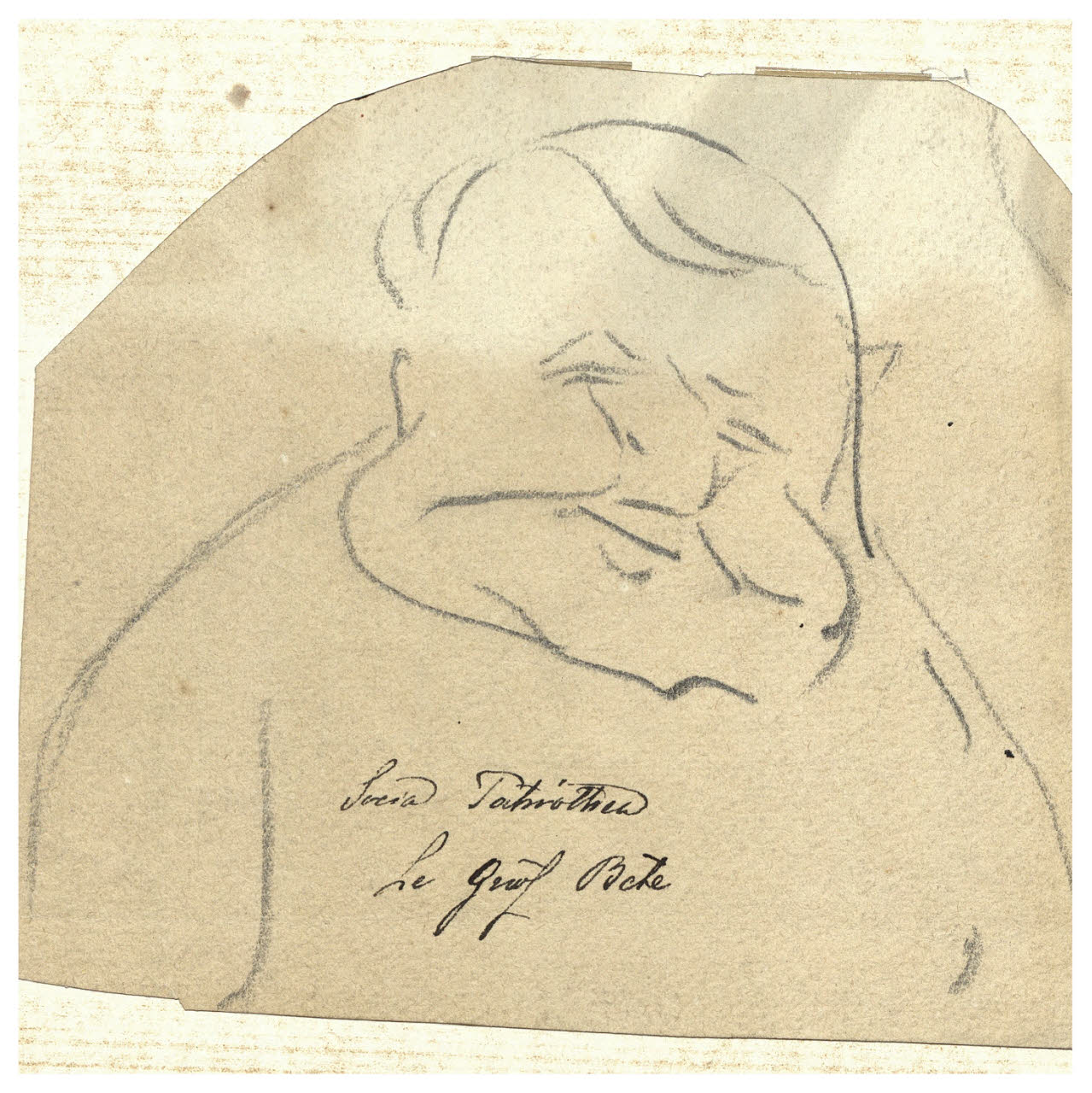 Studio caricaturale, Studio caricaturale (disegno) di Cagnoni, Amero (secc. XIX/ XX)