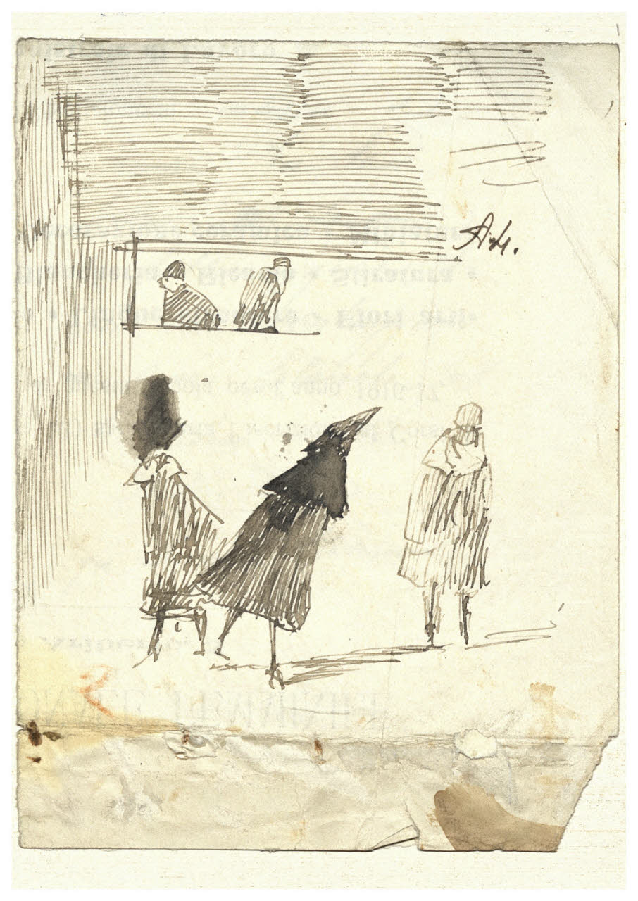 Scena teatrale (disegno) di Cagnoni, Amero (secc. XIX/ XX)