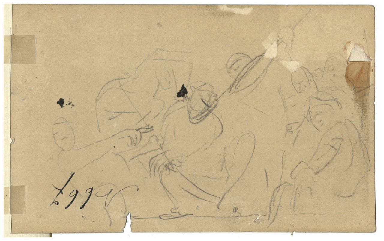 Schizzi, Schizzi (disegno) di Cagnoni, Amero (secc. XIX/ XX)