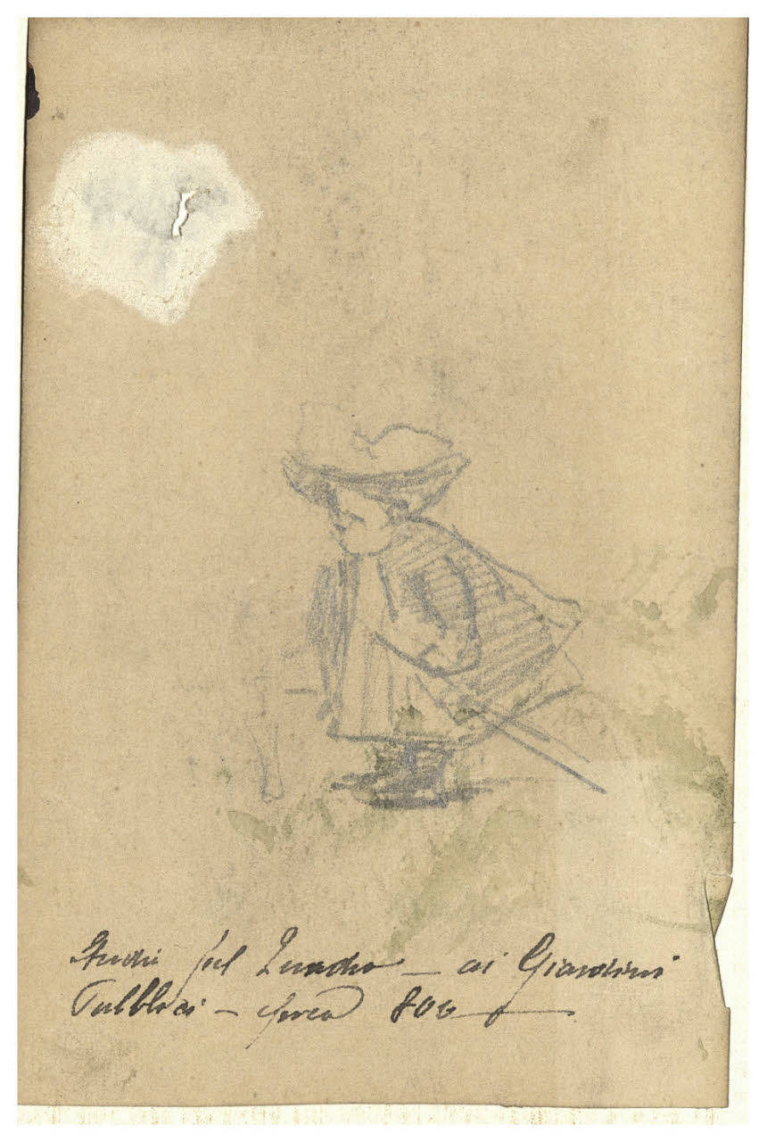 Studio di bimbo, Studio di bimbo (disegno) di Cagnoni, Amero (secc. XIX/ XX)