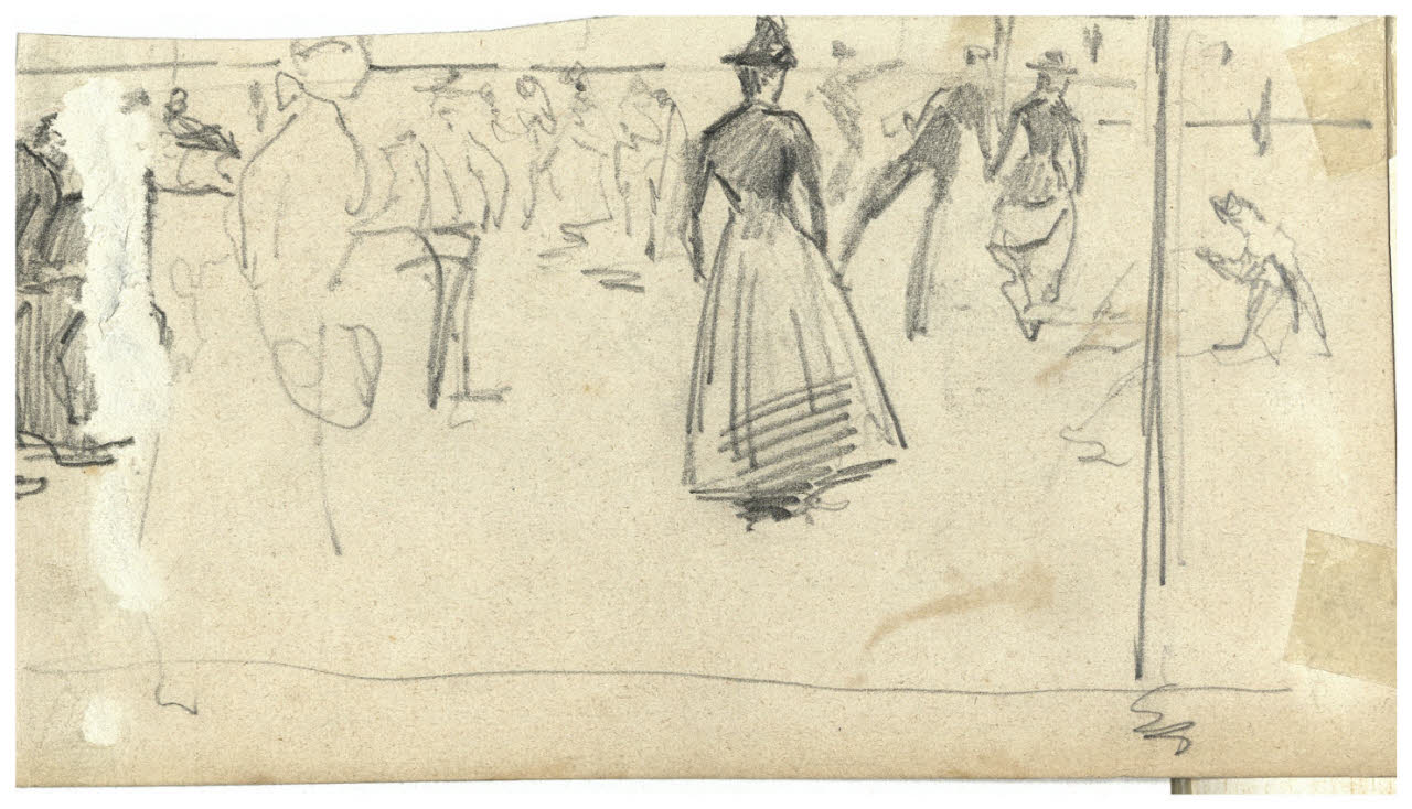 Studi di figure, Studi di figure (disegno) di Cagnoni, Amero (secc. XIX/ XX)