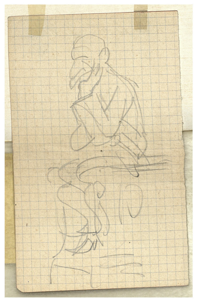 Caricatura maschile, Caricatura maschile (disegno) di Cagnoni, Amero (secc. XIX/ XX)