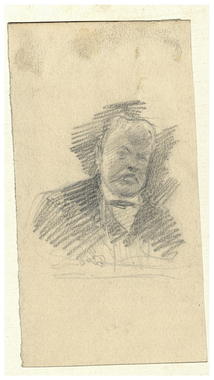 Ritratto del Cavaliere Malachia, Ritratto maschile (disegno) di Cagnoni, Amero (secc. XIX/ XX)