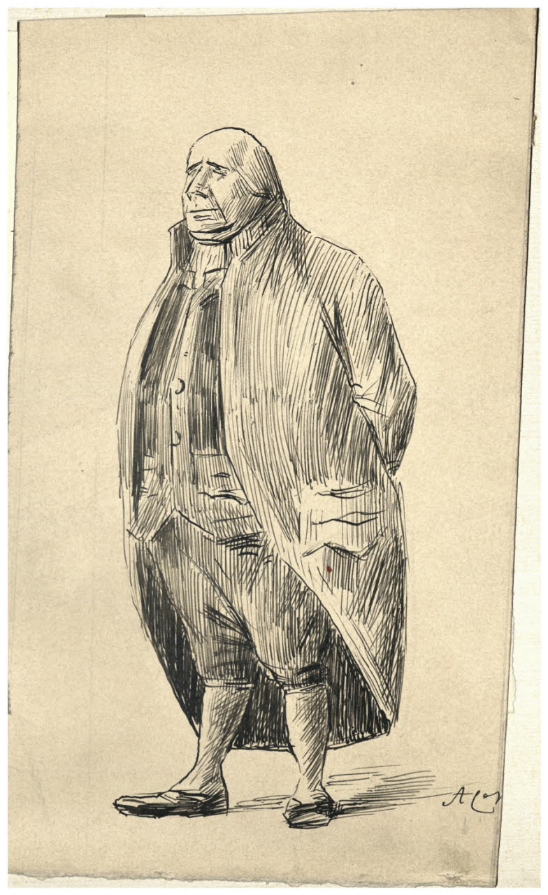 Il cameriere, Cameriere (disegno) di Cagnoni, Amero (secc. XIX/ XX)