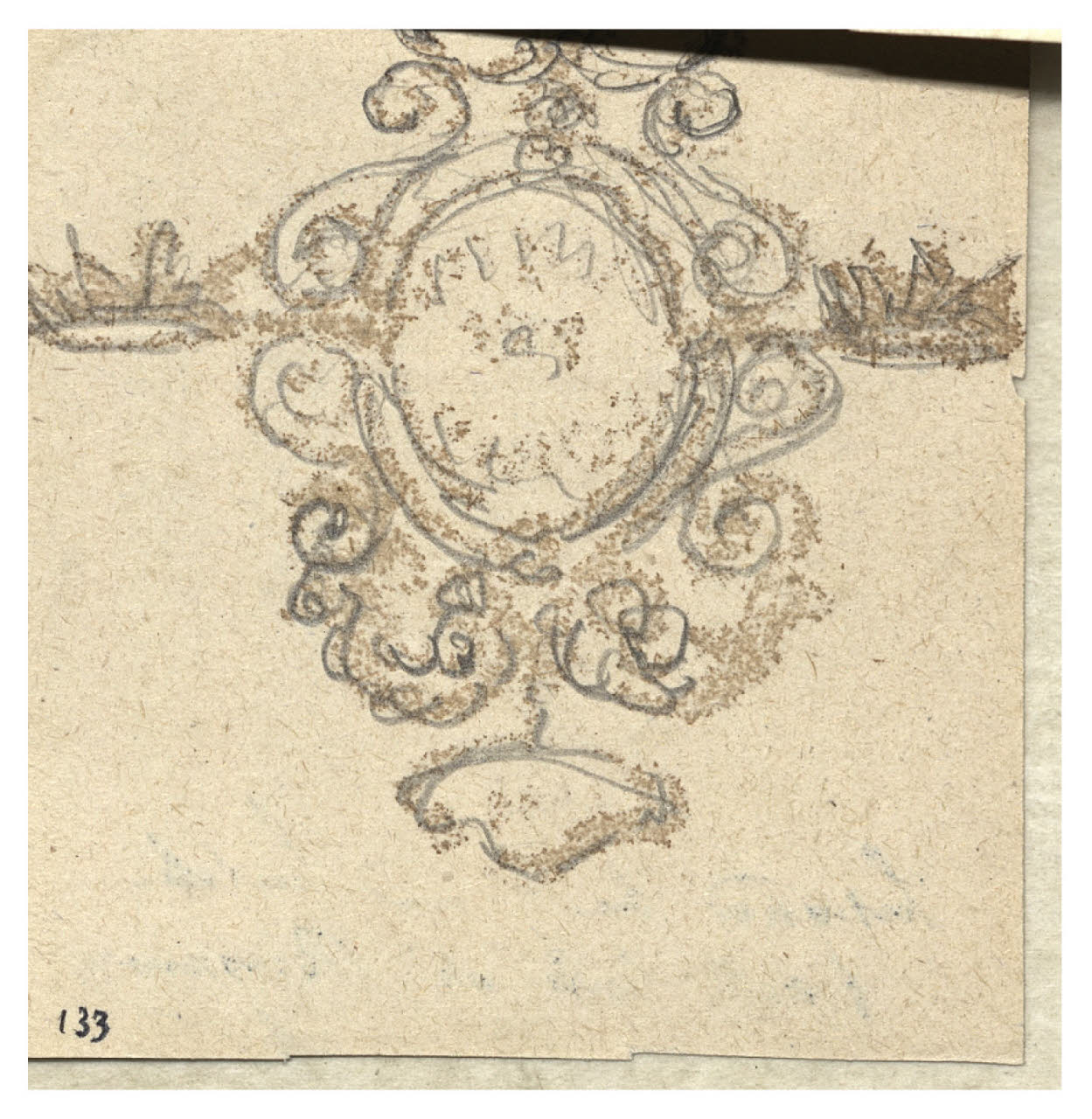 Schizzo d'insegna, Schizzo d'insegna (disegno) di Cagnoni, Amero (secc. XIX/ XX)