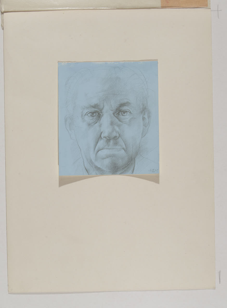 Studio di testa (disegno) di Salmoiraghi, Giorgio (sec. XX)