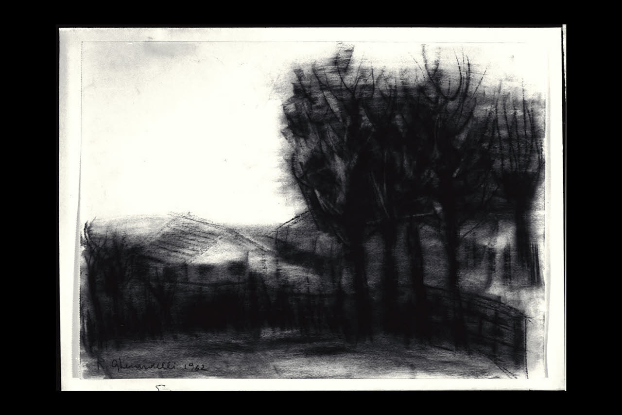 Paesaggio (disegno) di Gherardelli, Rosella (sec. XX)