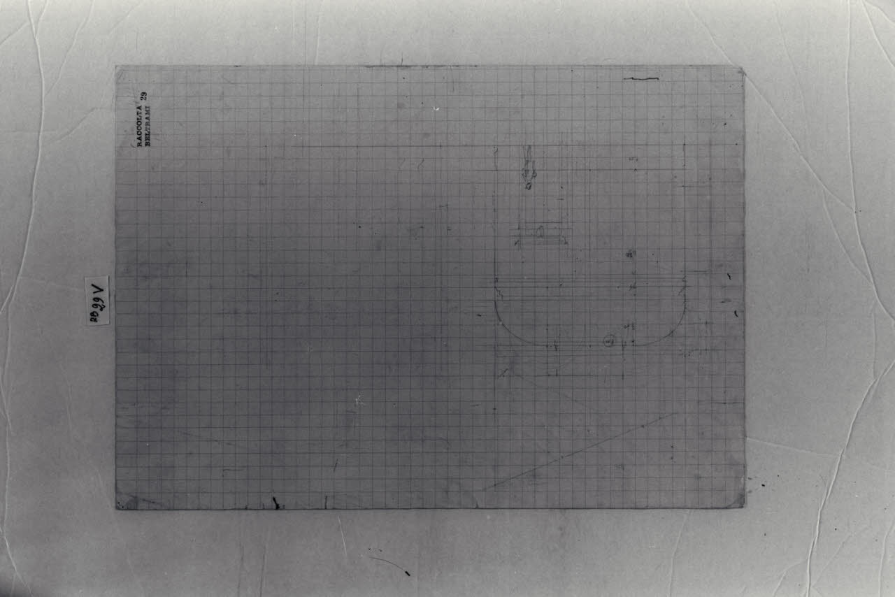 Galleria e vestibolo della Sala Giotto nella Nuova Pinacoteca Vaticana (disegno) di Beltrami, Luca (sec. XX)