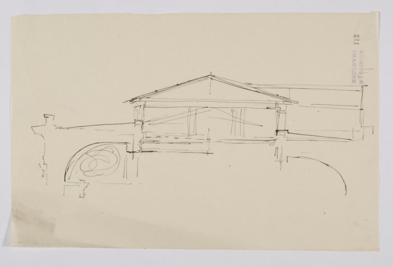 Disegno preparatorio per la copertura del velario della sala di Raffaello nella Nuova Pinacoteca Vaticana (disegno) di Beltrami, Luca (ca. 1929 - ca. 1931)