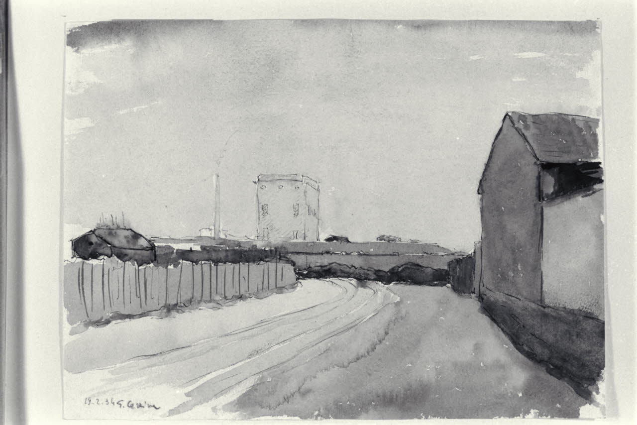 Via Roberto Sarfatti (disegno) di Cerrina, Giuseppe (sec. XX)