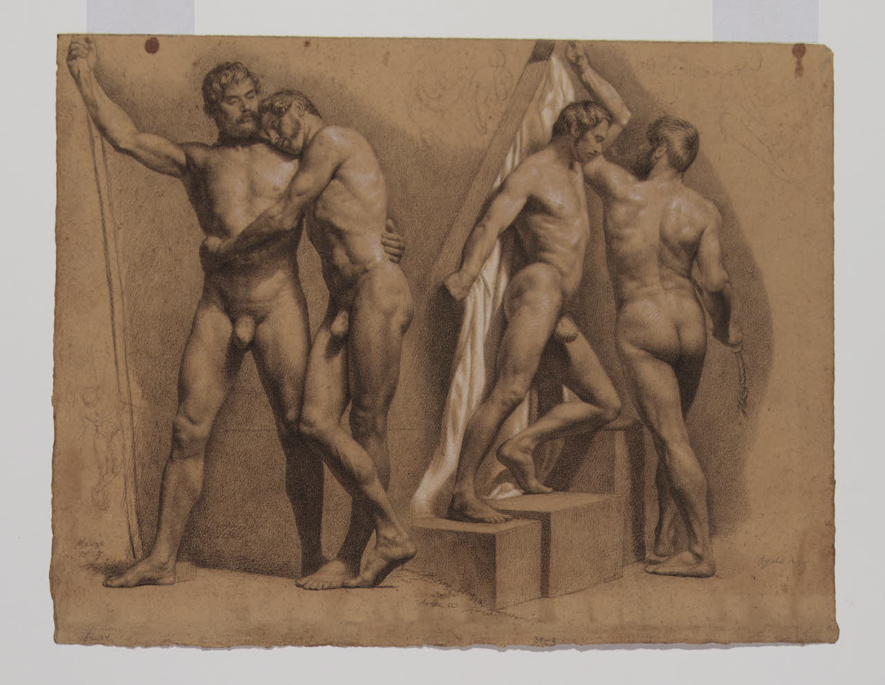 Nudo accademico, Nudo accademico (disegno) - Anonimo (sec. XIX)