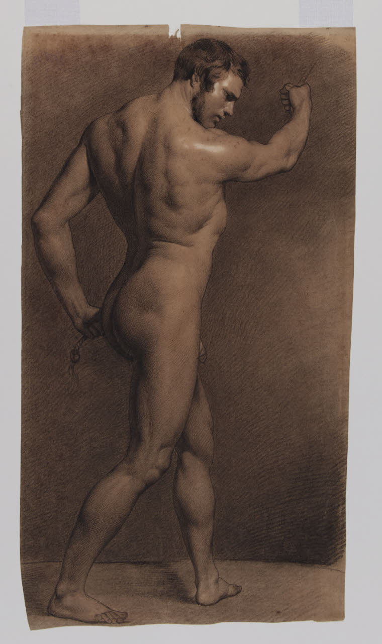 Nudo accademico, Nudo accademico (disegno) - Anonimo (sec. XIX)