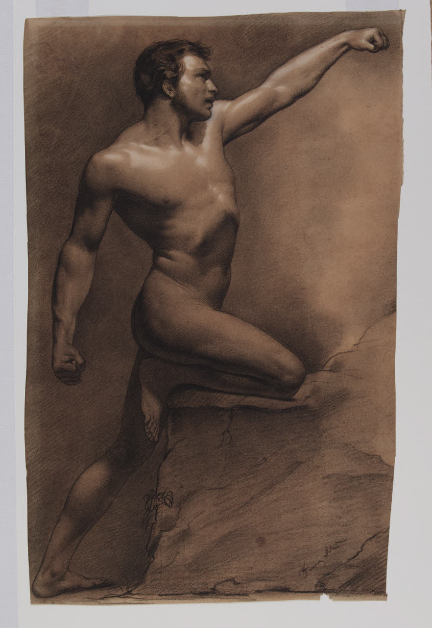 Nudo accademico, Nudo accademico (disegno) - Anonimo (sec. XIX)