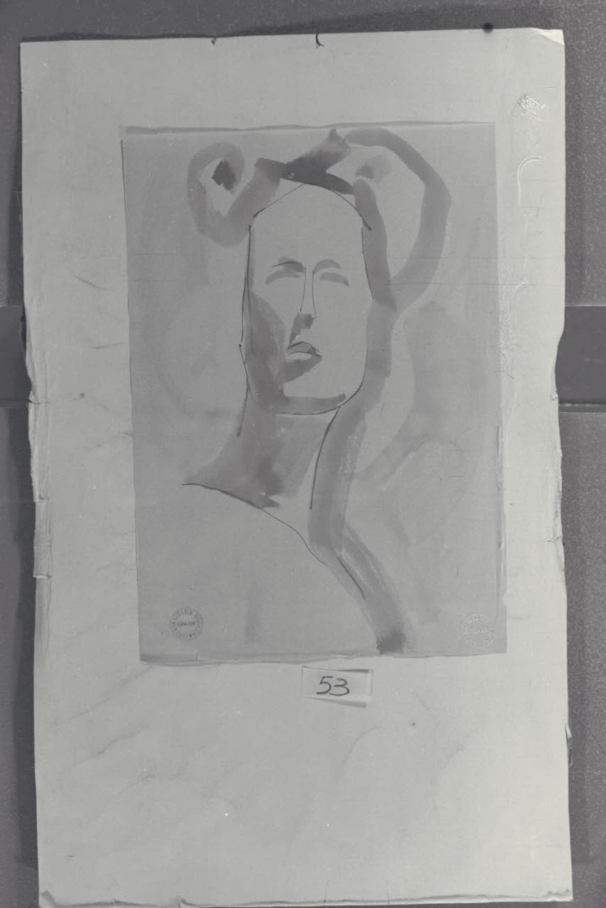 Testa, Testa (disegno) di Nizzoli, Marcello (sec. XX)