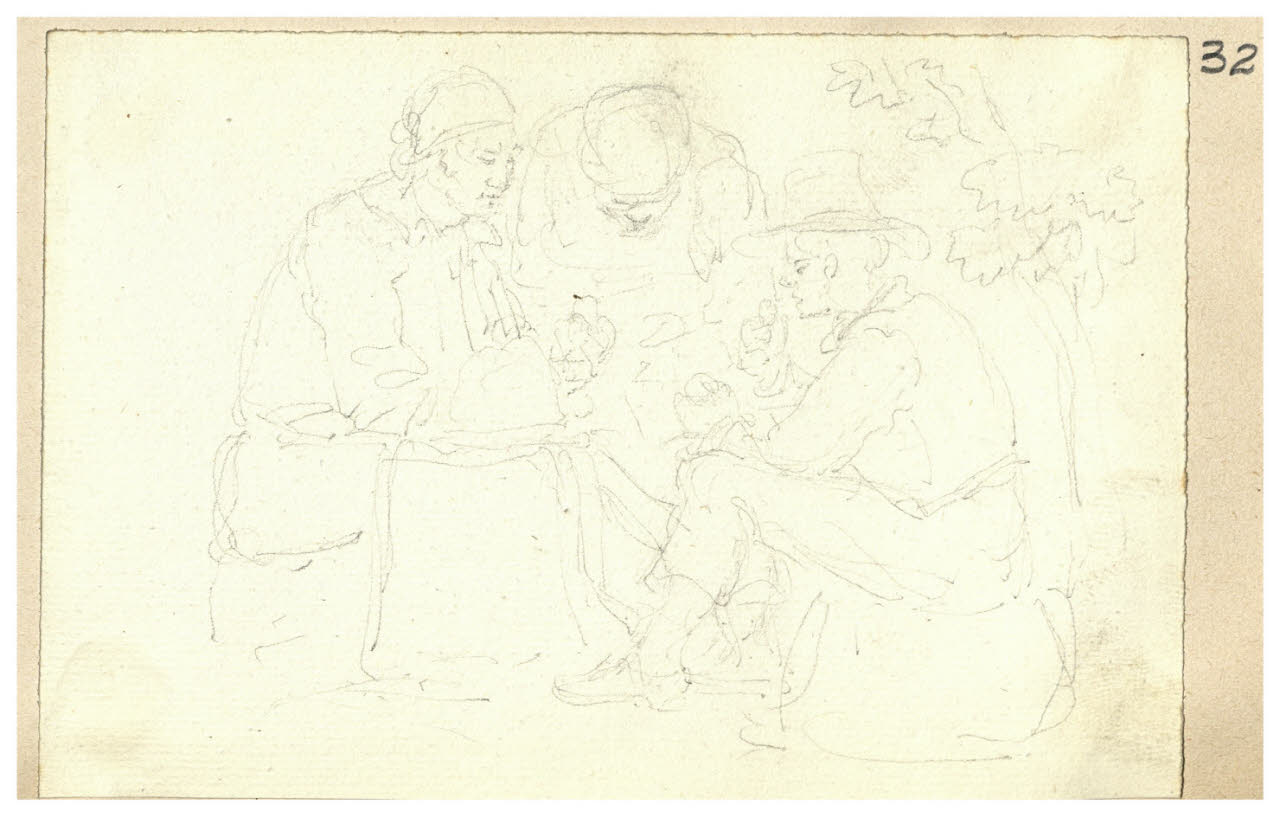 Figure in riposo (disegno) di Bettinelli, Luigi (seconda metà sec. XIX)