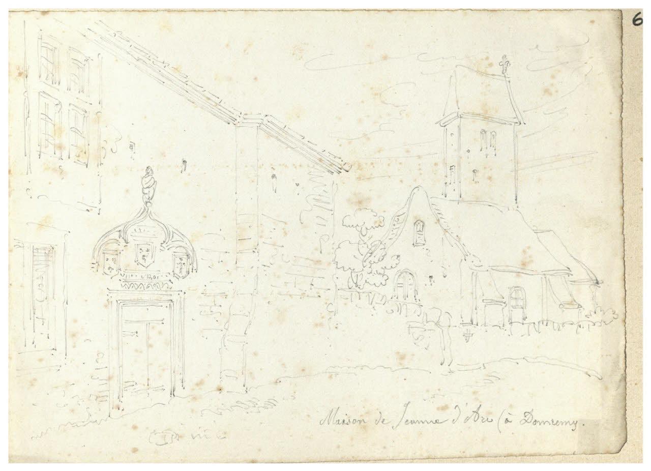 Casa (Maison de Jeanne D'Arc a Domcemy) (disegno) di Bettinelli, Luigi (seconda metà sec. XIX)