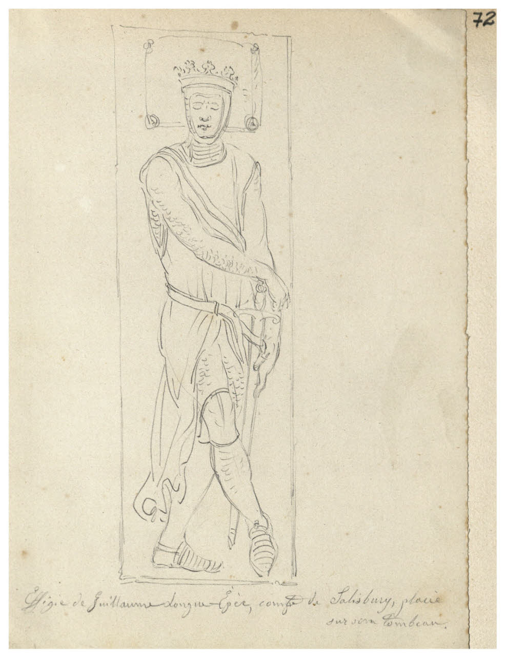 Personaggio storico(Effigie de Guillaume Longin-Epee…..) (disegno) di Bettinelli, Luigi (seconda metà sec. XIX)
