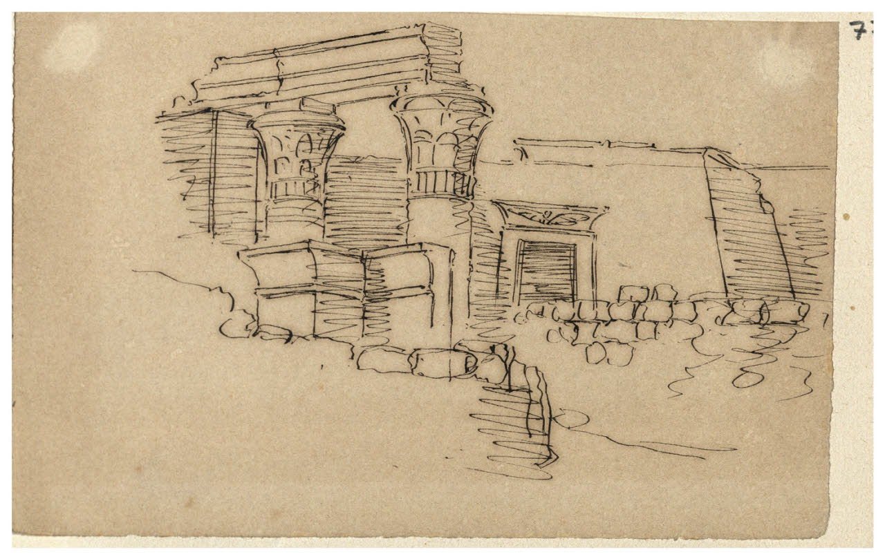 Tempio (?) (disegno) di Bettinelli, Luigi (seconda metà sec. XIX)