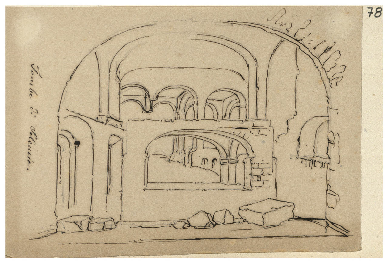 Resti antichi (Tombe di Selenio) (disegno) di Bettinelli, Luigi (seconda metà sec. XIX)