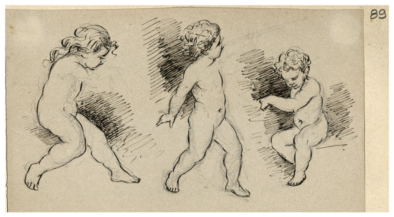 Putti (disegno) di Bettinelli, Luigi (seconda metà sec. XIX)