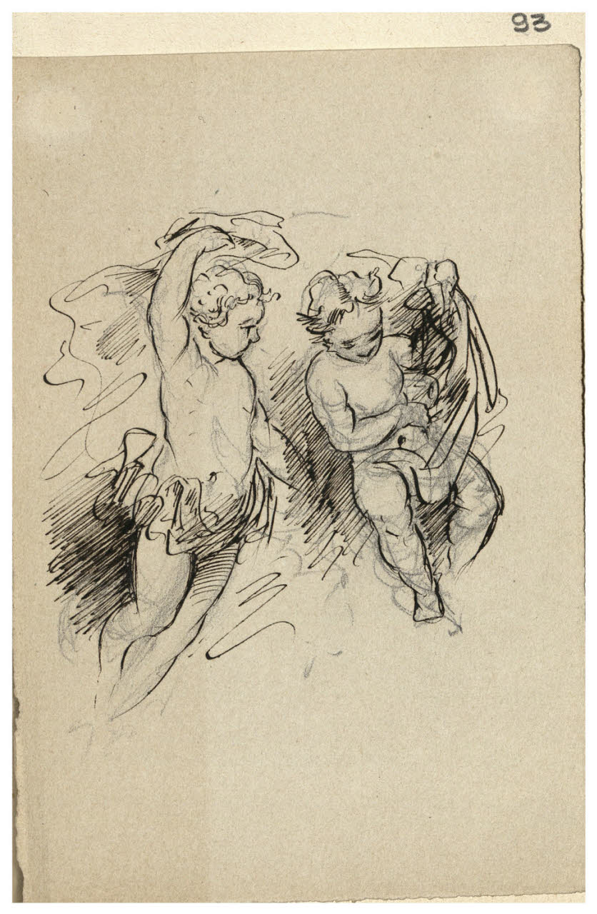 Putti (disegno) di Bettinelli, Luigi (seconda metà sec. XIX)