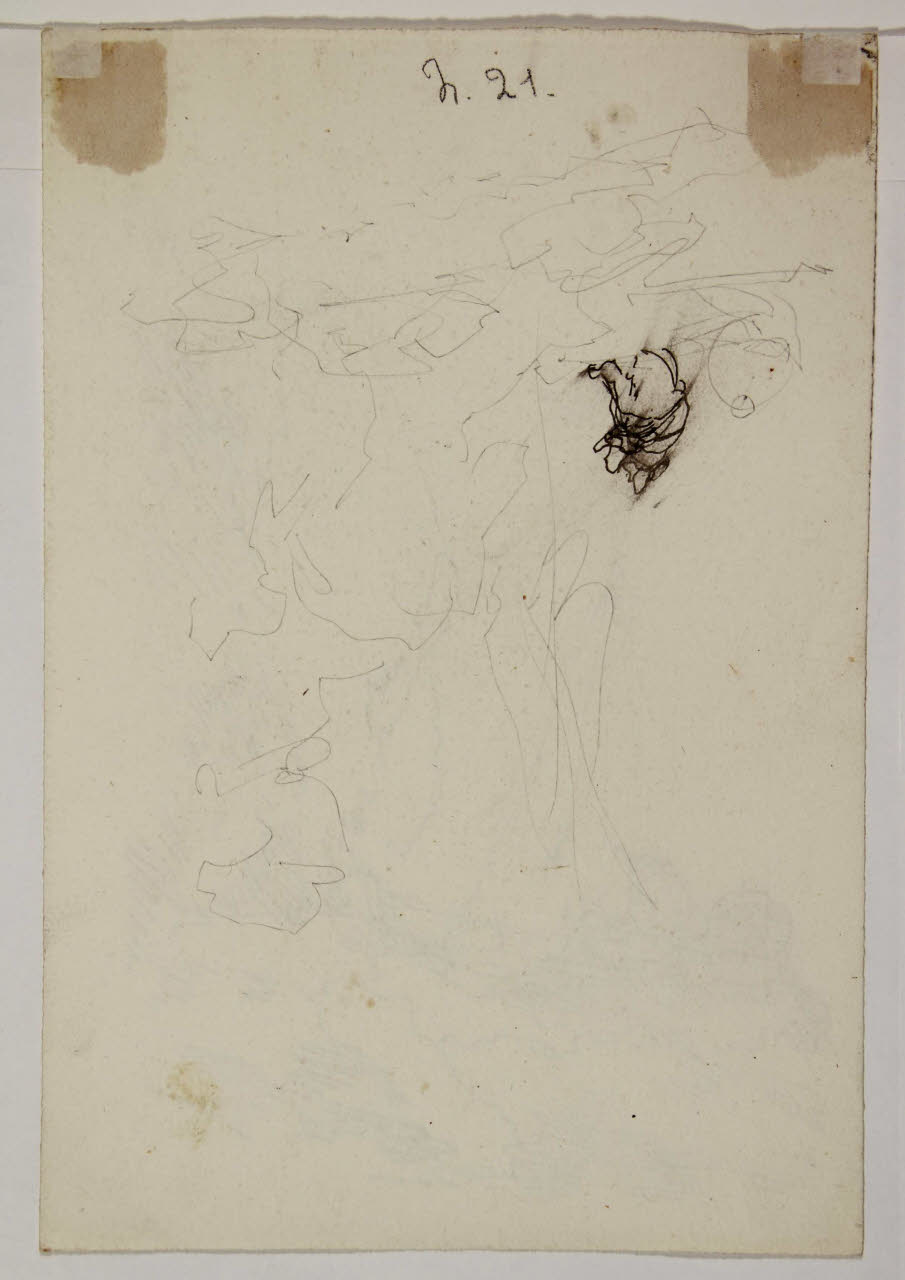 Schizzo di figura, Schizzo di figura (disegno) di Bison, Giuseppe Bernardino (secc. XVIII/ XIX)