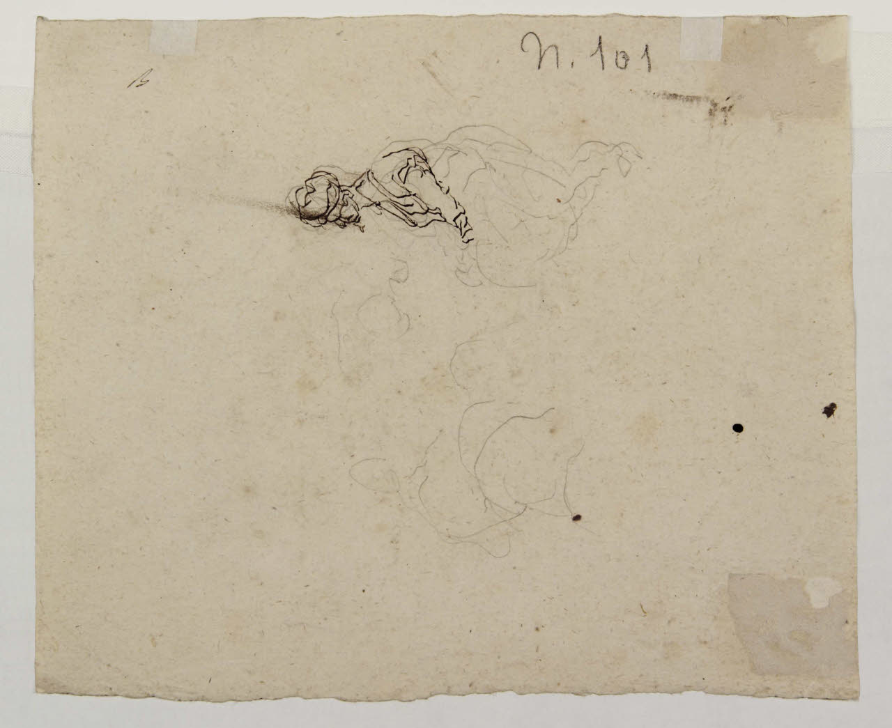 Abbozzo di figure, Abbozzo di figure (disegno) di Bison, Giuseppe Bernardino (secc. XVIII/ XIX)