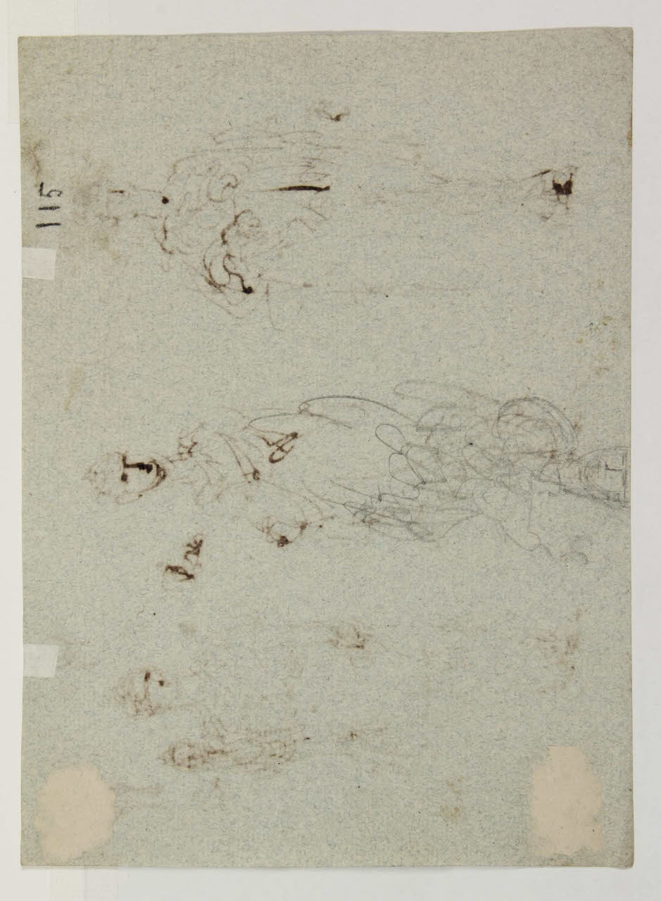 Abbozzo di figura, Abbozzo di figura (disegno) di Bison, Giuseppe Bernardino (secc. XVIII/ XIX)