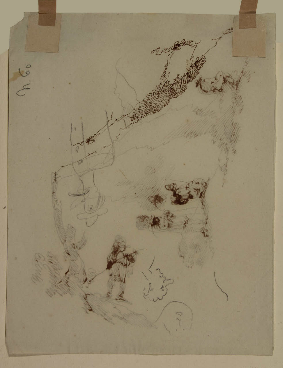 Schizzi vari, Schizzi vari (disegno) di Bison, Giuseppe Bernardino (secc. XVIII/ XIX)