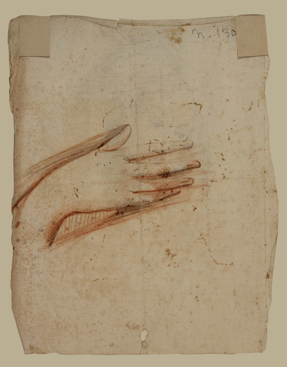 Studio di mano, Studio di mano (disegno) di Bison, Giuseppe Bernardino (secc. XVIII/ XIX)