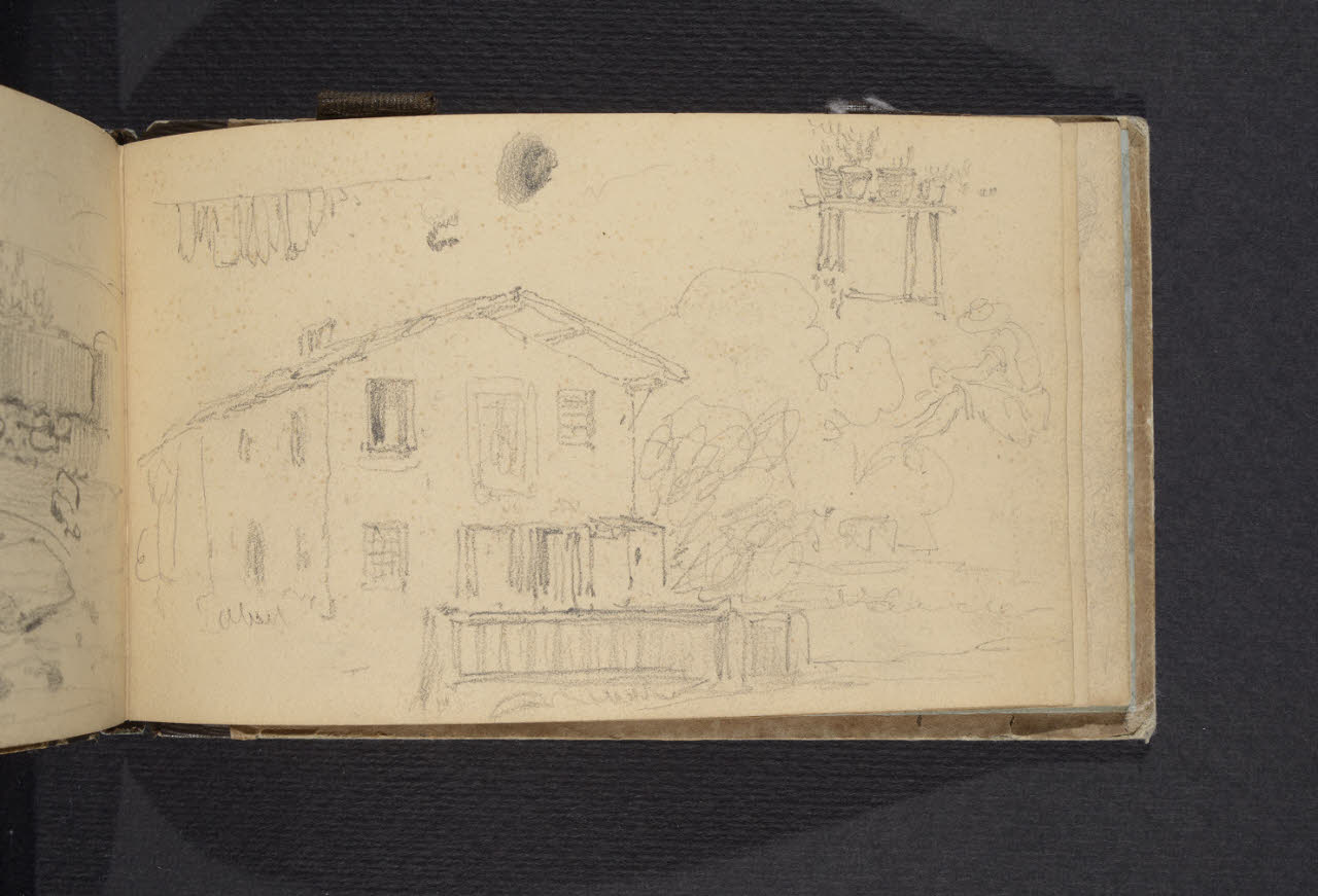 Album n. 1. Casa rustica (disegno) di Canella, Giuseppe (prima metà sec. XIX)