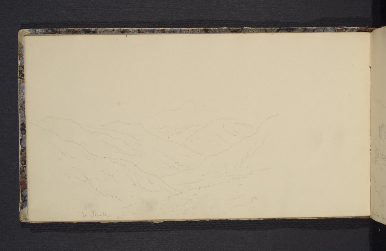 Album n. 2 - Milano, Lago di Garda, Tirolo e Trentino (disegno) di Canella, Giuseppe (prima metà sec. XIX)