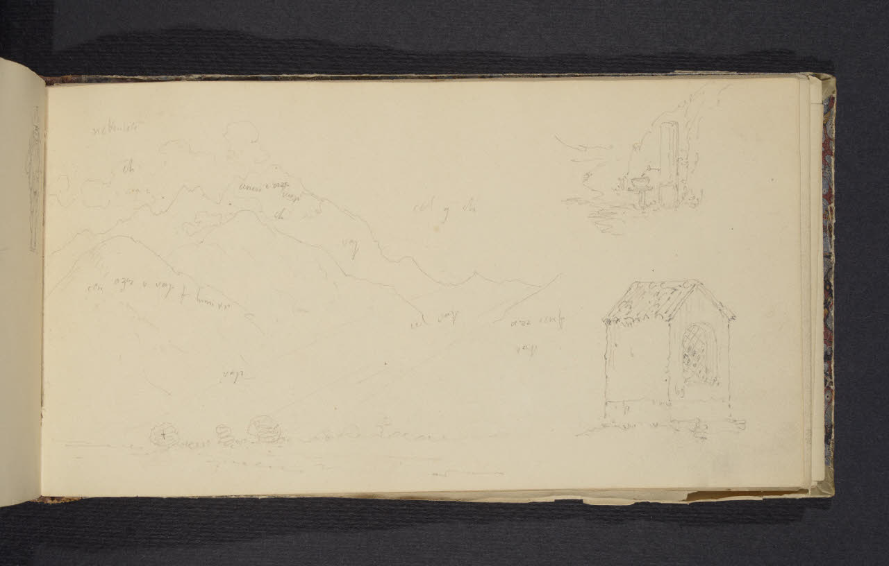 Album n. 2 - Milano, Lago di Garda, Tirolo e Trentino (disegno) di Canella, Giuseppe (prima metà sec. XIX)