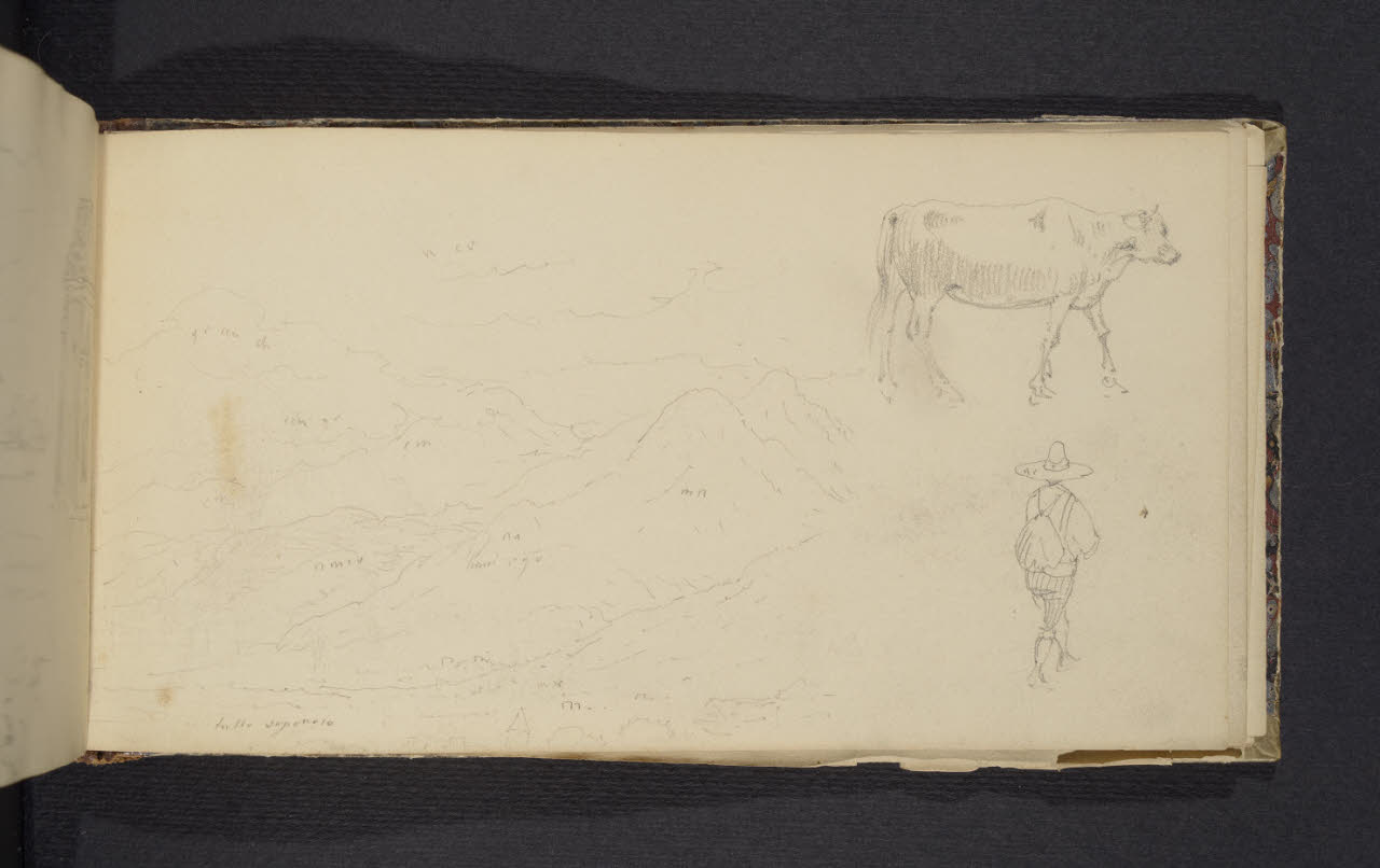 Album n. 2 - Milano, Lago di Garda, Tirolo e Trentino (disegno) di Canella, Giuseppe (prima metà sec. XIX)