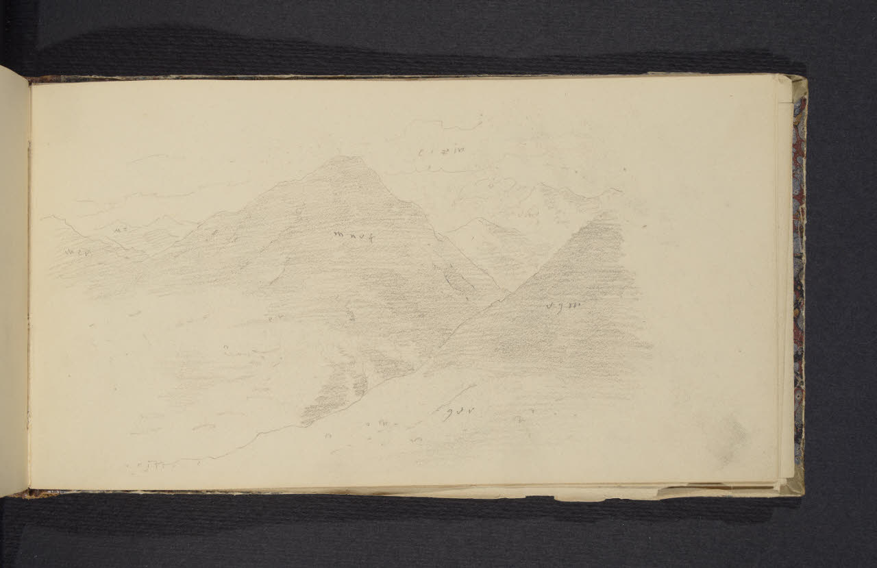Album n. 2 - Milano, Lago di Garda, Tirolo e Trentino (disegno) di Canella, Giuseppe (prima metà sec. XIX)